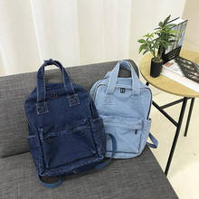 Female Denim Backpack Women School Backpacks High Quality College Teen Girl School Bags Women Student Back Pack 2024 - buy cheap