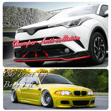 Car Bumper Lip Front Spoiler Skirt Deflector For BMW 3 M3 E30 E36 E46 Tune Car Modified Body Kit VIP Hella Flush Lips 2024 - buy cheap