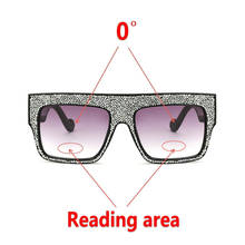 Brand Design Bifocal Focus Reading Glasses Women Optical Prescription Goggles Presbyopic Eyeglasses Diamond Frame Presbyopia NX 2024 - buy cheap