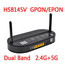 XPON GPON EPON HS8145V 5G 2,4G 4GE + 1voip + двухполосный WIFI Ftth wifi ONU оптоволоконный сетевой маршрутизатор с английской прошивкой 2024 - купить недорого
