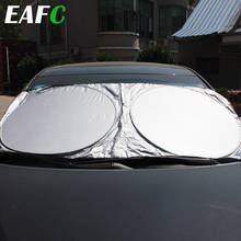 Солнцезащитный козырек для автомобиля 150X70 см, защитная пленка на переднее стекло, защита от УФ-лучей, Стайлинг автомобиля 2024 - купить недорого