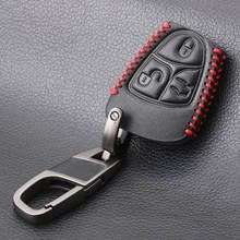 3 Button Car Key Remote Key Shell Case Cover Leather Keychain For Mercedes Benz C B E Class W203 W211 W204 YU BN CLS CLK 2024 - buy cheap