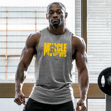 Muscle Guys Brand Clothing Summer bodybuilding Vest Fitness mens cotton ank top Sleeveless undershirt gym stringer singlet men 2024 - buy cheap