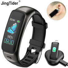 TB02 BT Answer Earphone Smart Bracelet 2 in 1 Noise Reduction with Mic 0.96" Heart Rate Blood Pressure Smart Band Music Headsets 2024 - купить недорого
