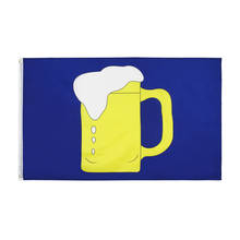 90x150 cm Blue mug beer glass flag 2024 - buy cheap