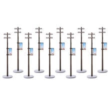 10Pcs Miniature Electric Line Pole for Train Park Street LAYOUT 1:100 HO TT 2024 - buy cheap