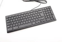 Teclado espanhol original e autêntico, teclado com fio usb para computadores desktop lenovo 2024 - compre barato