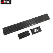 JHO carbono Real superior de arranque del motor para guante caja de superposición de adornos para Ford F150 2015-2020 Raptor 17 2018 2019 accesorios de coche 2024 - compra barato