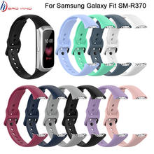 High Quality Silicone Bracelet Loop back Strap For Samsung Galaxy Fit SM-R370 Multicolor Silicone Watch Band Straps 2024 - buy cheap