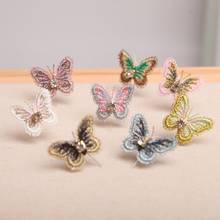 NEW 4PCS/Set 3D Stereoscopic Butterfly Patches Lace Fabric Embroidery Headwear Clothing Sewing Supplies DIY Decorate Accessories 2024 - buy cheap