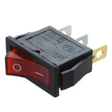 Rocker Switch ON OFF Bright Bipolar 28x10mm 250V 15A 3 Terminals RED 2024 - buy cheap