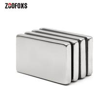 ZOOFOXS 2pcs 40x25x5mm N35 Block Strong Neodymium Magnet Fridge Powerful Rare Earth Magnets 40*25*5mm 2024 - buy cheap