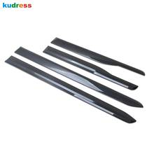 For Hyundai Santa Fe 2019 2020 Carbon Fiber Car Side Door Trim Strip Molding Stream Panel Bumper Hoods Styling Accessories 2024 - buy cheap