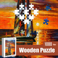 1000pcs Wooden Jigsaw Puzzle Landscape Art Adults Puzzle Game Educational Toys For Children Kids Christmas Gifts 50x70cm 2024 - buy cheap