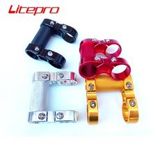 Litepro S82 Bike Stem 25.4mm Adjustable Double Stem Da-hon Folding Bike Cycling Bicycle Parts Aluminum Alloy 73g 2024 - buy cheap