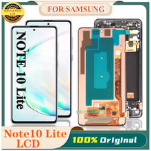 Original Super AMOLED For Samsung Galaxy Note 10 lite Lcd N770F with Frame Display Touch Screen Digitizer For Note10 lite LCD 2024 - buy cheap