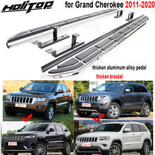 100% Thicken nerf bar running board side step for Jeep Grand Cherokee 2011-2020, very thick aluminum alloy pedal,can load 300kg 2024 - buy cheap