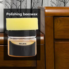 Cera de abeja con esponja para el hogar, condimento de madera sólida de 80g, mantenimiento de muebles, cuidado, limpieza, pulido, renovación 2024 - compra barato
