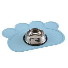 Alfombrilla impermeable de silicona para comida de Mascota, cuenco para beber, Mantel Individual para alimentación de perro y gato, fácil de lavar 2024 - compra barato