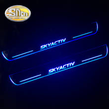 SNCN 4 Uds alféizar de puerta LED de coche para Mazda 6 2013 - 2018 Ultra-delgada acrílico LED dinámica Bienvenido luz desgaste de Pedal 2024 - compra barato
