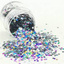 Laser Silver Sequin Ultrathin Star Heart Flower Shape Nails Glitter Sequins for Diy Nail Art Body Art Painting Decoration 8g 2024 - buy cheap