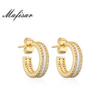 Mafisar-pendientes sin níquel para mujer, joyería de moda, Color dorado, 6 estilos de goteo de aceite, Bisutería 2024 - compra barato