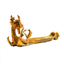 Backflow Lncense Golden Dragon Incense Stick Holder Burner Hand Carved Carving Censer Ornaments Retro Incense Burners Design 2024 - buy cheap