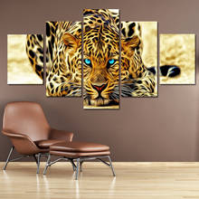 Pintura en lienzo para sala de estar, póster de Animal Jaguar HD, creatividad, decoración Hoom, arte de pared, pinturas al óleo 2024 - compra barato