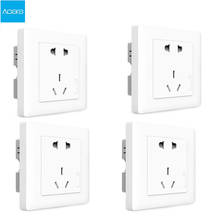 Original Smart Aqara Smart Light Control ZiGBee Wall Switch Socket Plug Via Smartphone APP Wireless Remote For Xiaomi Mihome APP 2024 - buy cheap