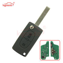 CE0523 Flip remote key 2 button HU83 434Mhz pcf7941 chip ASK for Peugeot 207 307 407 807 kigoauto 2024 - buy cheap