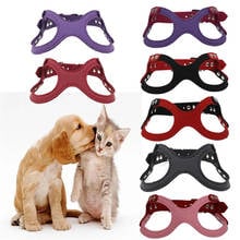 Soft Suede Microfiber Small Cat Vest Harness Pet Kitten Adjustable Chest Breast-Band Strap Belt Chihuahua Teddy Yorkie Lead Rope 2024 - buy cheap