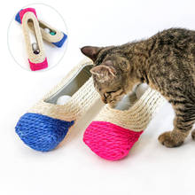 Когтеточка для когтеточки с 3 шариками для когтеточки для кошек, Обучающие забавные игрушки для кошек, животных, товары для домашних животных, случайный цвет 2024 - купить недорого