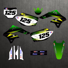 Kit de adesivos gráficos para kawasaki kxf250 kx250f 2006 2007 2008, frete grátis, moto cross 3m 2024 - compre barato