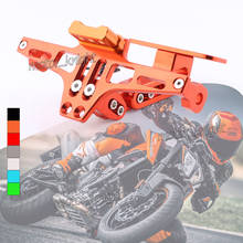 Eliminador de para-lamas para motocicleta, suporte ajustável para placa de identificação com led para duke 200 duke390 duke90 125duke 1290super duke 2024 - compre barato