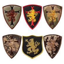 Emblema bordado do exército wars adesivos personalizados triângulo eua selagem equipe 6 ombro militar velcro remendos táticos 2024 - compre barato