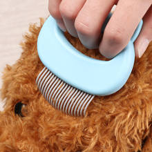 Cepillo de masaje seguro para el cuidado de gatos y mascotas, con mango en forma de concha, removedor de pelo, herramienta de masaje de aseo para mascotas 2024 - compra barato