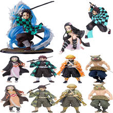 Figuras de acción de Anime japonés Demon Slayer, Kimetsu no Yaiba, Kamado, Tanjirou, Nezuko, modelo de Guerrero, juguetes de regalo, PVC 2024 - compra barato