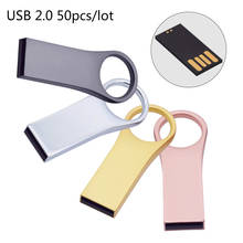 50pcs/lot Free Logo USB 2.0 Flash Drive 4GB 8GB Flash Memory Usb Stick U Disk Real Capacity Pendrive High Quantity for Bulk Gift 2024 - buy cheap