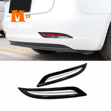 For Tesla model 3 Model3 2018 19 2020 ABS Carbon Fibre Cover Trim Back Tail Rear Fog Light Lamp Frame Sticker Shell Accessories 2024 - buy cheap