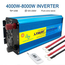 Pure Sine Wave Inverter 8000W Voltage Transformer DC12V 220V Universal Inversor Onda Pura Outlet For Camping Converter Adapter 2024 - buy cheap