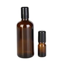 5ML 10ML 15ML 20ML 30ML 50ML 100ML Essential oil Roll on Bottle Black Glass Perfume Stainless Ball Cosmetic Roller Bottlle 10pcs 2024 - buy cheap