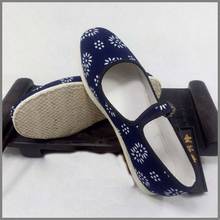 High Quality women  Pure Handmade Multi-Layer Cotton Tai Chi Kung Fu Dance Shoes Leisure Sneakers Blue 2024 - buy cheap