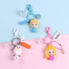 Disney Frozen Elsa doll cartoon pendant Anna keychain toy bag princess bag pendant 2024 - buy cheap