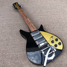 2020 Высококачественная 6-струнная электрическая гитара, Ricken 325 черная короткоразмерная электрическая гитара, бесплатная доставка 2024 - купить недорого