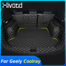 Alfombrilla de protección de maletero para Geely Coolray SX11 2018-2020, almohadilla de cuero PU, Interior, antipatadas, impermeable, bandeja, piezas de alfombra 2024 - compra barato