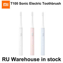 Ультразвуковая электрическая зубная щетка Xiaomi Mijia T100, беспроводная, перезаряжаемая через USB, водонепроницаемая, автоматическая, для взрослых 2024 - купить недорого