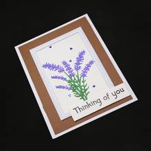 Lavender Metal Cutting Dies Stencil Scrapbooking DIY Album Stamp Paper Embossing H55A 2024 - buy cheap