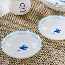 2 peças, 4 polegadas, prato pequeno de osso fino de china para lanche, design de peixe, prato de servir molho, prato de lanche de porcelana, prato de molho de soja, sushi 2024 - compre barato