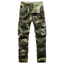 Cargo Pants Camouflage Pants Men Casual Camo Cargo Baggy Trousers Joggers Streetwear Cotton Multi-pocket Military Tactical Pants 2024 - buy cheap