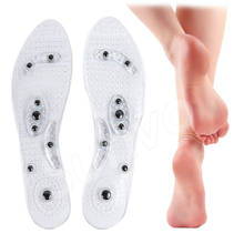 Wholesale Magnetic Silicone Gel Insoles Weight Loss Arch Support Shoes Pads for Men Women Therapy Massage Foot Care Gel Insoles 2024 - buy cheap